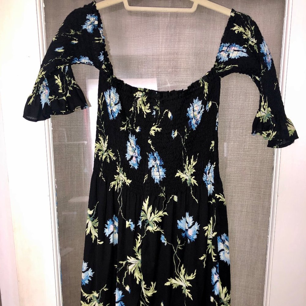 off (or on) the shoulder ruched S/M mini dress